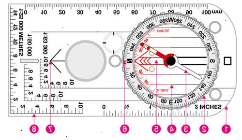 Sådan bruger et kompas. Forstå det grundlæggende layout af kompas.
