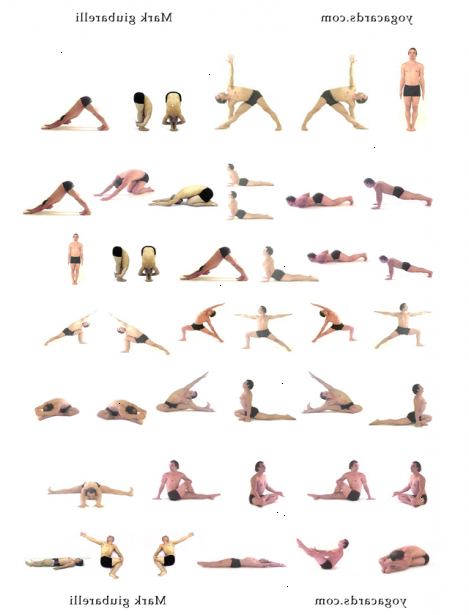 Sådan udføres yogastillinger. Ligge ned på maven med dine ben og fødder rører hinanden.